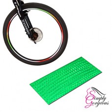 Bike BMX Car Rim Wheel Stickers Tape Reflectors - Neon Green - B00Y373C06